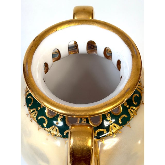 Gold Royal Vienna Cabinet Vase, Allegory of Painting & Architecture, Signed Herner For Sale - Image 8 of 16