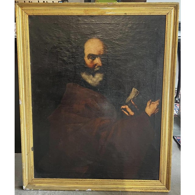 Circle of Jusepe De Ribera, Saint Peter, 17th Century, Oil on Canvas For Sale - Image 5 of 6