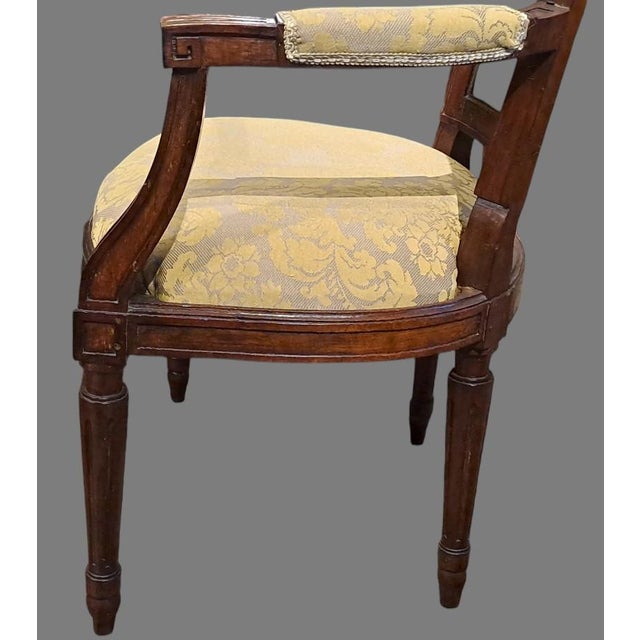 Brown Set of Louis XVi Armchairs For Sale - Image 8 of 9