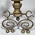 Antique Federal Style Brass and Iron Fireplace Set—Five Pieces For Sale - Image 4 of 14