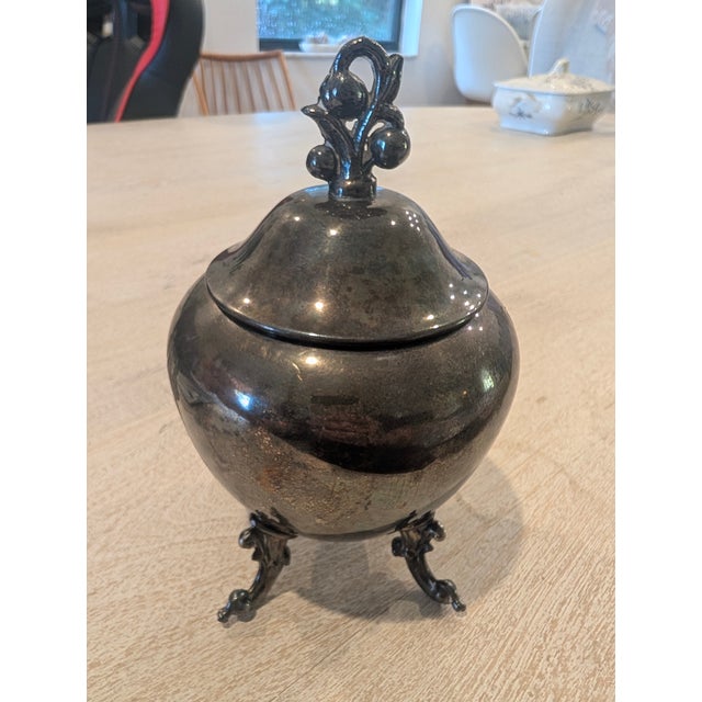Victorian Contemporary Birmingham Silver Sugar Pot For Sale - Image 3 of 10