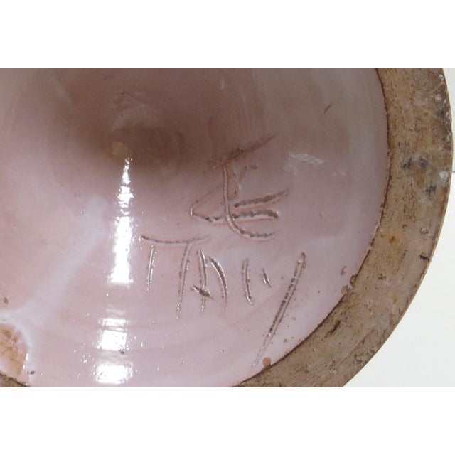 Vintage Orvieto Hand-Painted Italian Majolica Vase For Sale - Image 11 of 11