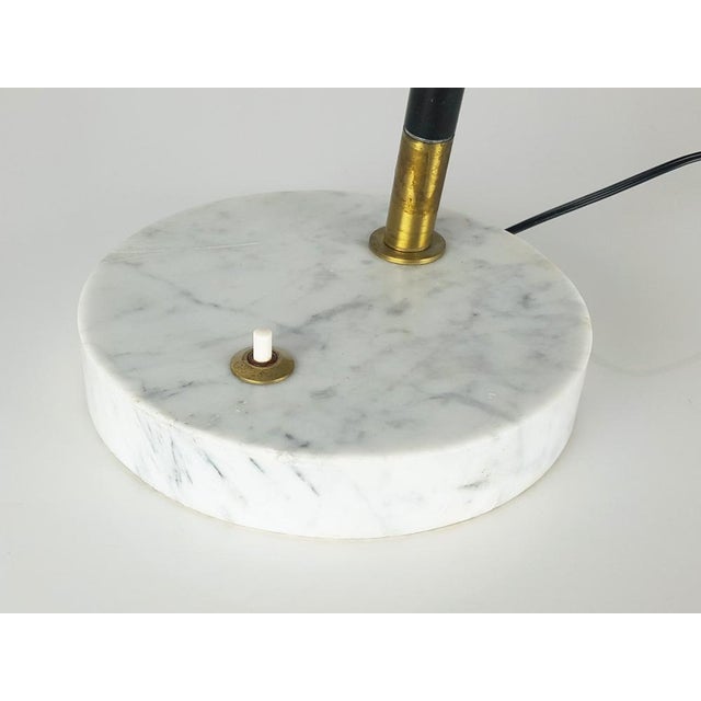 Green Acrylic Glass and Marble Table Lamp from Stilux, 1960s For Sale - Image 6 of 12