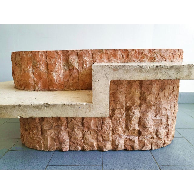 Vintage Coffee Table in Mactan Stone by Magnussen Ponte, 1980s For Sale - Image 12 of 14