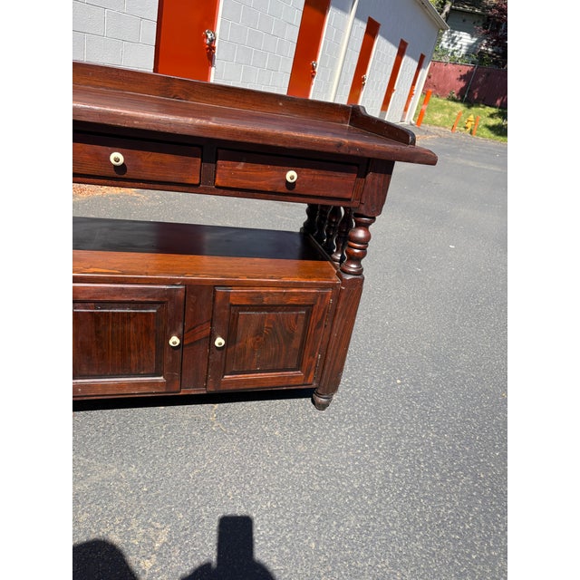 Wood Ethan Allen Side Cabinet For Sale - Image 7 of 15