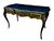Vintage Drexel Heritage Et Cetera Louis XV French Provincial Black Lacquer Writing Desk With Tooled Leather Top | Bureau Plat Executive Desk For Sale - Image 6 of 17