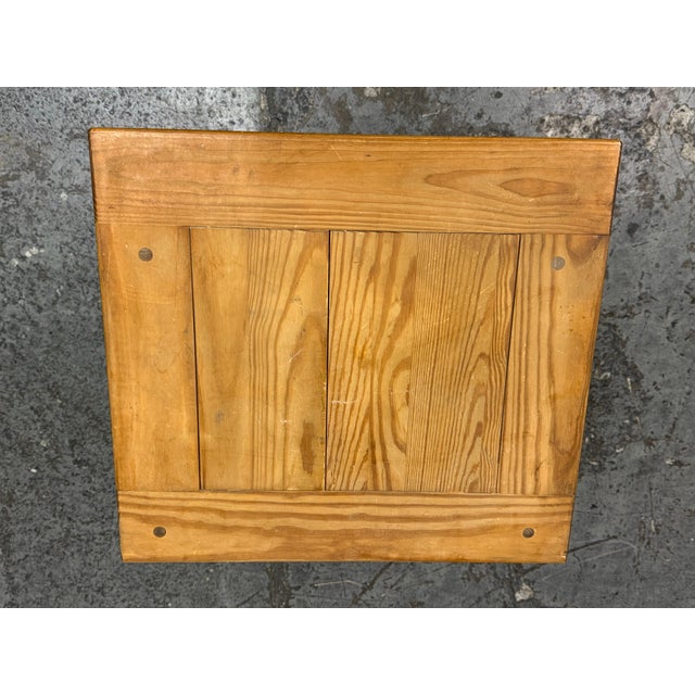 Wood Rustic Pine Wood Nightstand For Sale - Image 7 of 12