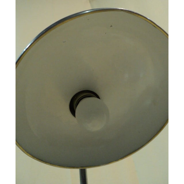 Metal Adjustable Chromed Brass Table Lamp from Seminara Torino, 1950s For Sale - Image 7 of 9