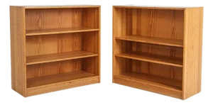 1960s Pair of Danish Modern Pine Bookcases, Mogens Koch Style