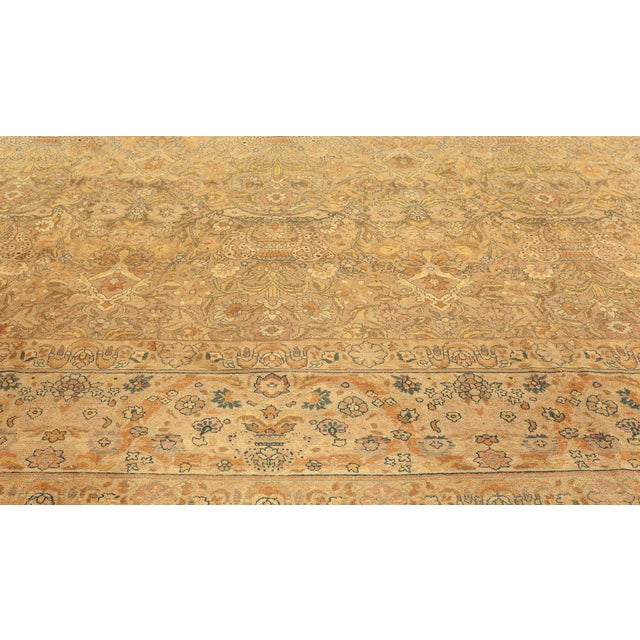 Turkish Authentic Turkish Sivas Handmade Wool Beige Rug For Sale - Image 3 of 11