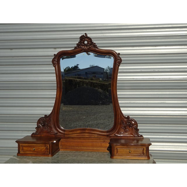 Louis XV Style Walnut Dressing Table, 1890s For Sale - Image 17 of 18