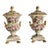 Vintage Italian Charleston Line Porcelain Lidded Lamp W/Roses - a Pair For Sale