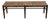 Pottery Barn Skylar Woven Leather Bench For Sale