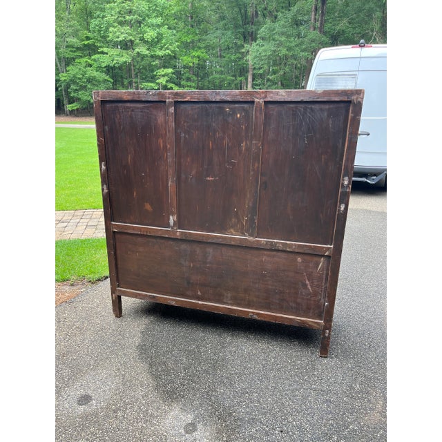 Early 20th Century Asian Armoire Storage Cabinet For Sale - Image 5 of 6