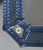 Late 19th Century Antique Venetian Blue Glass Mirror, 1890 For Sale - Image 5 of 6