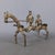 Metal African Bronze Sculpture Horse with Warriors, Early 1900s For Sale - Image 7 of 17