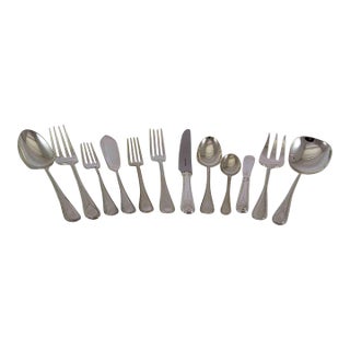 New Sheffield Finest Hester Bateman Pattern Flatware Set for 12- 76 Pieces For Sale