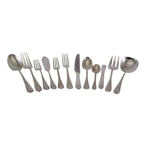 New Sheffield Finest Hester Bateman Pattern Flatware Set for 12- 76 Pieces