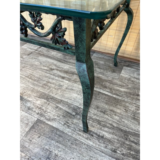 A Pair of Late 20th Century Cast Iron Glass Top Side Tables. For Sale - Image 18 of 18