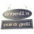 Blue Irish Double-Sided Hanging Oneil's Oneil's Pub & Grill Sign, 1970s For Sale - Image 8 of 8