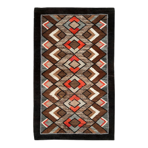 Galerie Shabab Collection Mid-20th Century Handmade Polish Geometric Art Deco Style Accent Rug