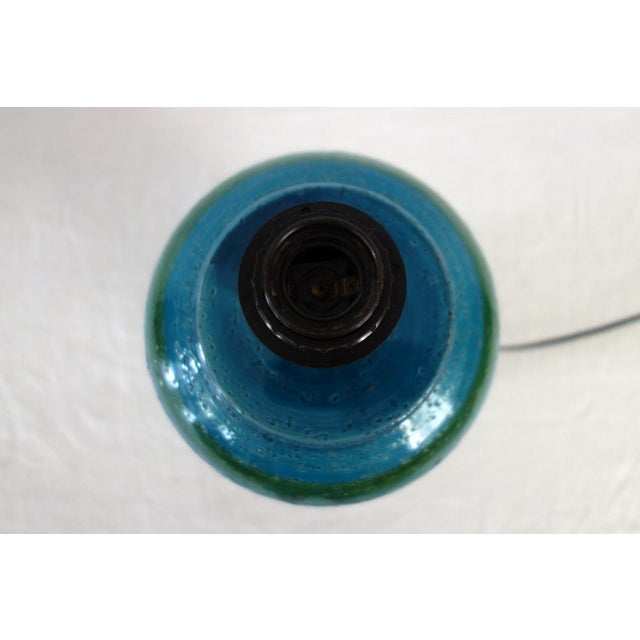 1970s Ceramic Lamp Bases in the style of Bitossi, Italy, 1970s For Sale - Image 5 of 13
