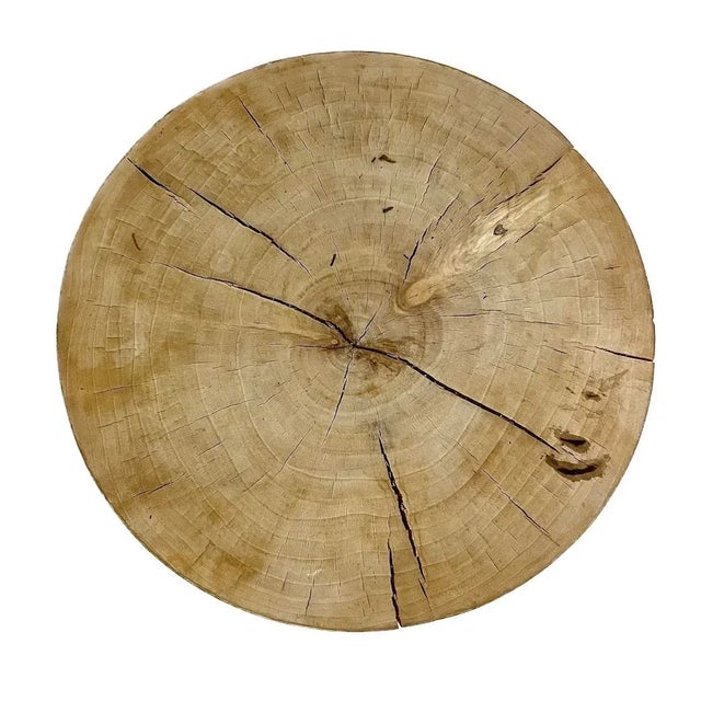 Vintage Fluted Spool Style Style Side Table For Sale - Image 4 of 4