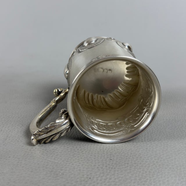 Small Vintage Handcrafted 800 Silver Pourer Carafe, 20th Century For Sale - Image 5 of 11