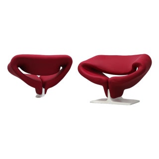 Mid-Century Ribbon Chairs by Pierre Paulin for Artifort, 1960s, Set of 2 For Sale