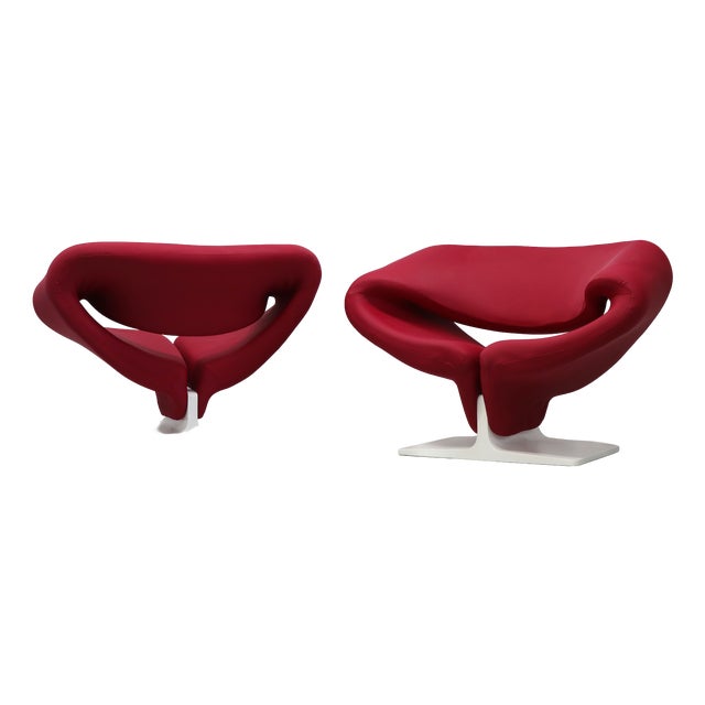 Mid-Century Ribbon Chairs by Pierre Paulin for Artifort, 1960s, Set of 2 For Sale