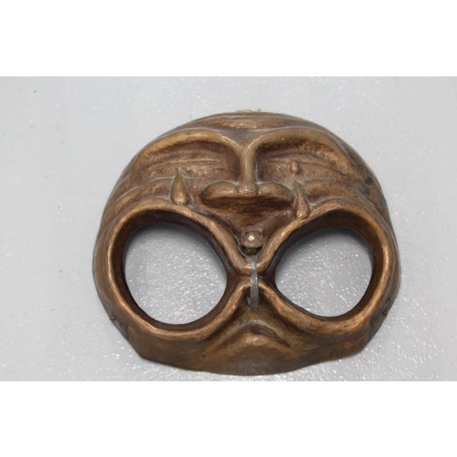 Gothic Copper Mask Wall Decor, 1950s For Sale - Image 14 of 18