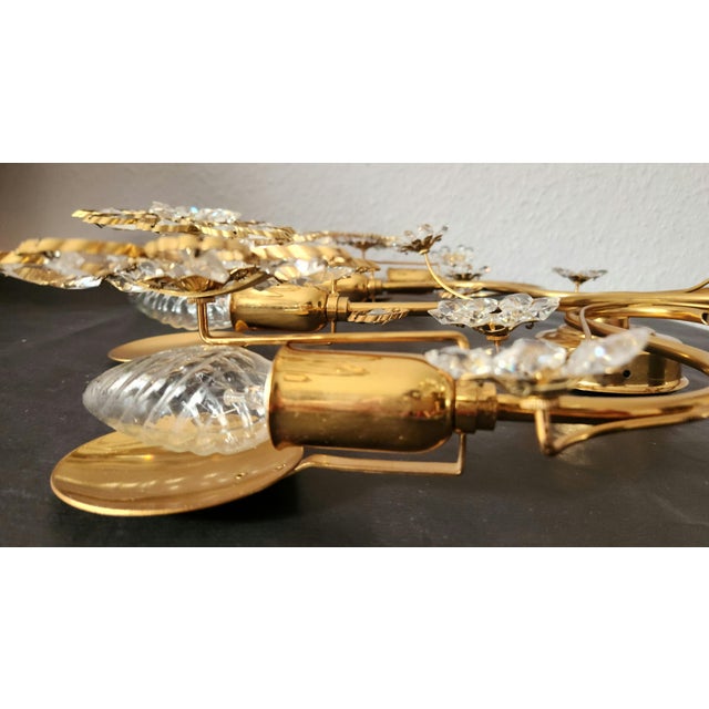 Gold-Plated Wall Lamp in Brass by Ernst Palme for Palwa, 1960s For Sale - Image 12 of 18
