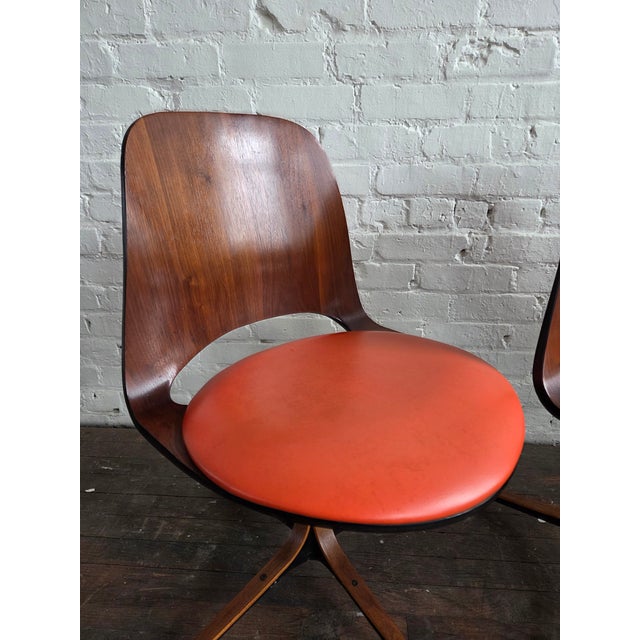 1960s Bentwood Dining Chairs Attributed to George Mulhauser for Plycraft, Set of 4 For Sale - Image 10 of 18