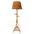 1960s Vintage French Riviera Rattan Floor Lamp with Woven Shade in the style of Audoux-Minet, 1960 For Sale - Image 5 of 5
