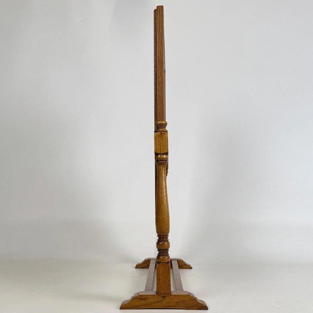 Antique English Oak Dressing Table Mirror, 1900s For Sale - Image 9 of 13