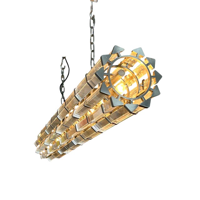 Modern Glass Rod Chandelier by Timothy Oulton For Sale - Image 3 of 4