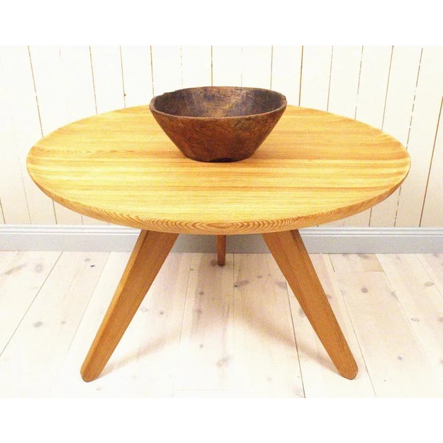 Large Swedish Folklore Carved Birchwood Bowl For Sale - Image 5 of 12