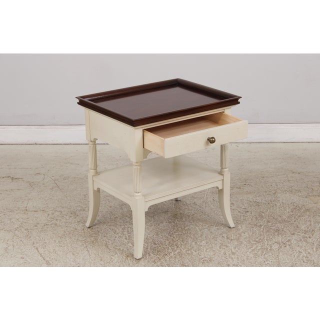 1990s Pair of Hickory Chair 1 Drawer Mariette Himes Gomez Nightstands For Sale - Image 5 of 18