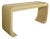 A large and impressive Karl Springer–style waterfall console table, beautifully crafted in faux bone, circa 1980s. The...
