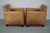 Vintage Dutch Cognac Leather Club Chairs, 1970s, Set of 2 For Sale - Image 10 of 18