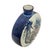 Hand painted stylized peacock design, which is a signature style for artist Marianne Johnson. Disc or moon shaped. Besides...
