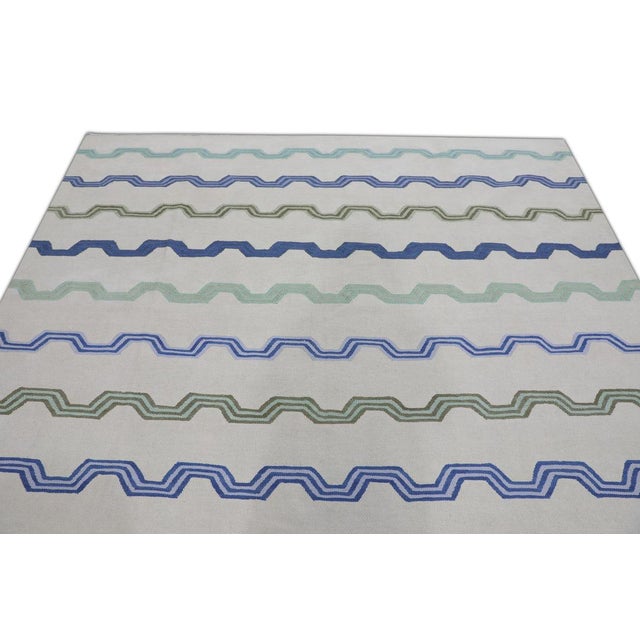 Oriental Hand Knotted Rug Turkish Kilim 8' x 10'5" For Sale In Houston - Image 6 of 9