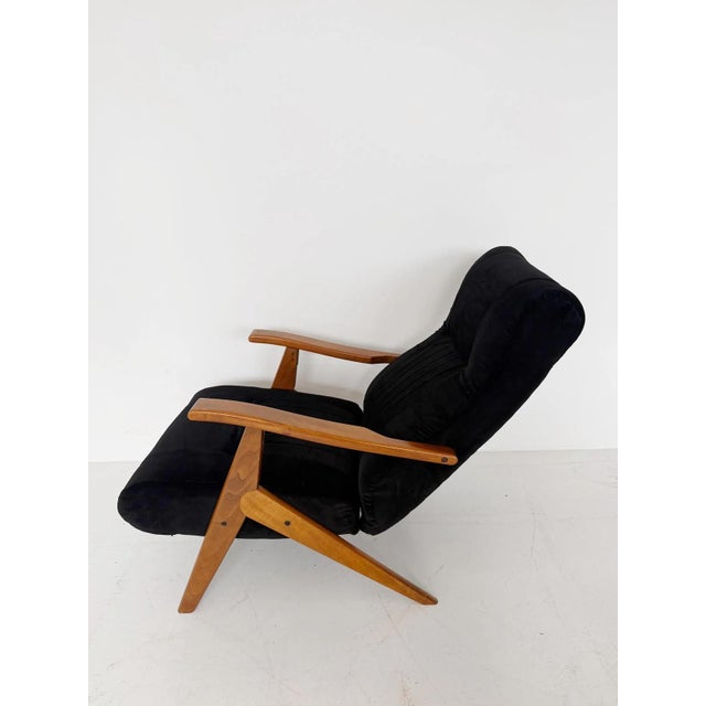 Vintage Reclining Lounge Chair, 1960s For Sale - Image 3 of 5