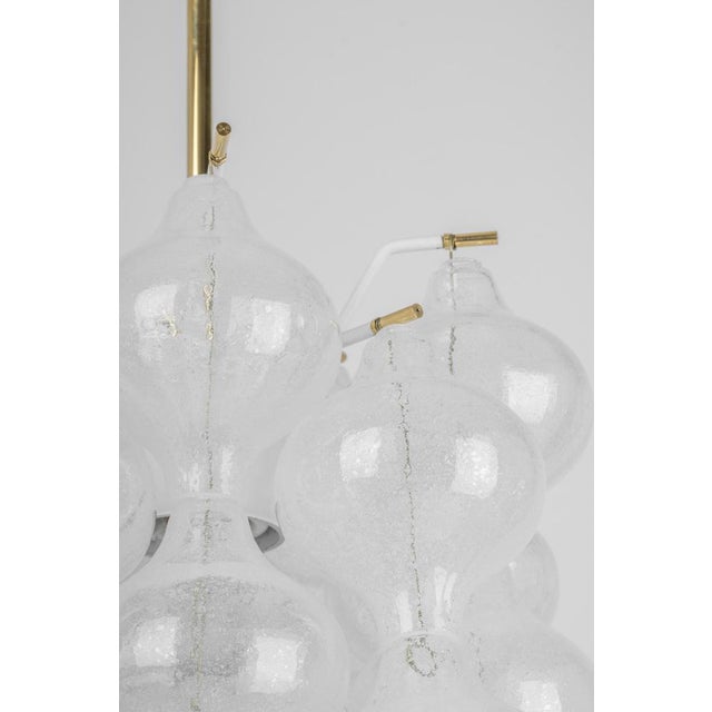 Small Tulipan Glass Pendant attributed to Kalmar, Austria, 1960s For Sale - Image 6 of 18