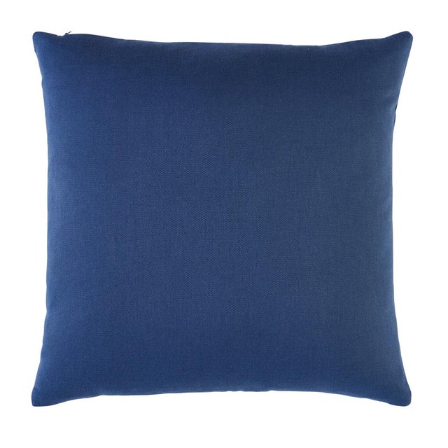 This pillow features The Twist Embroidered Tape with a knife edge finish. Satin stitched on linen, this twisting stripe...