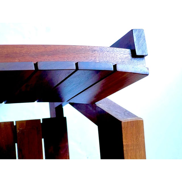 Modern Tom Shiner Walnut Slat Chair For Sale - Image 3 of 4