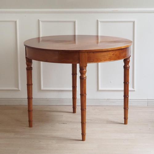 Biedermeier Round Table in Cherrywood For Sale - Image 12 of 12