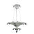 Vintage Two Tiers Upside Down Umbrella Ceiling Chandelier With Bells, White/ Blue in Arabasic Design Style For Sale - Image 9 of 9