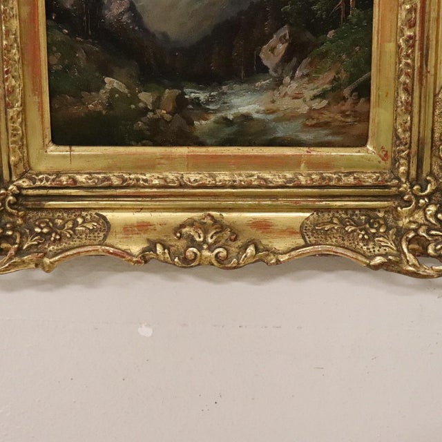 Mountain Landscape, Oil Painting on Board, 1972, Framed For Sale - Image 7 of 15