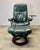 Vintage Leather Ekornes “Consul” Stressless Lounge Chair Recliner in Hunter Green For Sale - Image 11 of 12